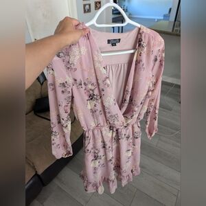 Justify Light Pink Floral Dress
